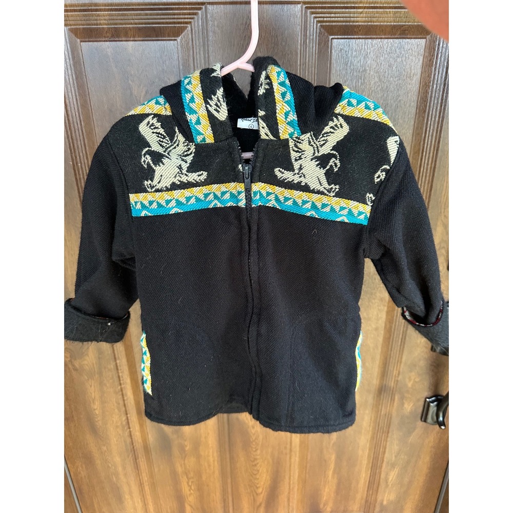 Native Sun Natural Design Kids Full Zip Hoodie | Native Southwestern Style | 4